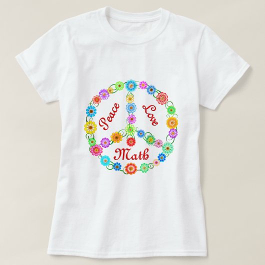 FriedensLiebe-Mathe T-Shirt (Design vorne)
