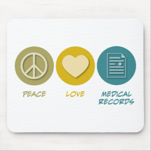 FriedensLiebe-medizinische Platten Mousepad
