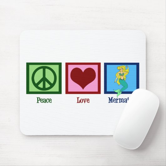 FriedensLiebe-Meerjungfrauen Mousepad (Mit Mouse)
