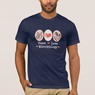 FriedensLiebe-Mikrobiologie-T-Shirt T-Shirt