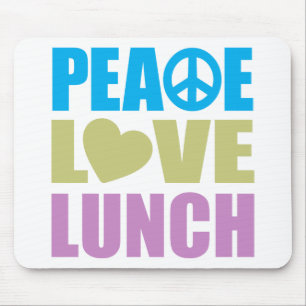 FriedensLiebe-Mittagessen Mousepad