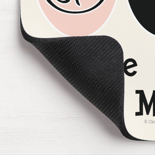 FriedensLiebe-MOO-Kuh Mousepad (Ecke)