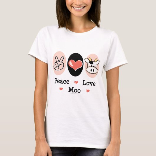 FriedensLiebe-MOO-Kuh-T - Shirt (Vorderseite)