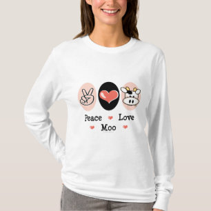 FriedensLiebe-MOO-KuhHoodie T-Shirt