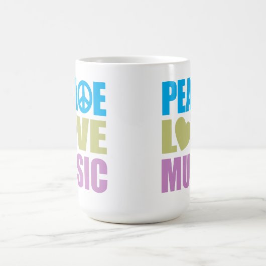 FriedensLiebe-Musik Kaffeetasse (Mittel)
