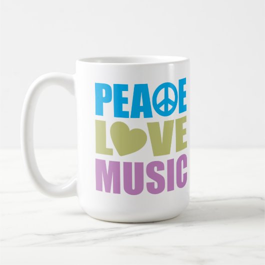 FriedensLiebe-Musik Kaffeetasse (Links)