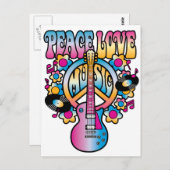 FriedensLiebe-Musik Postkarte (Vorne/Hinten)