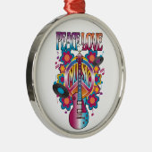 FRIEDENSLIEBE MUSIK SILBERNES ORNAMENT (Rechts)