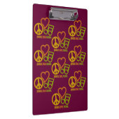 FriedensLiebe-Musikgewohnheitsklemmbrett Klemmbrett (Rechts)