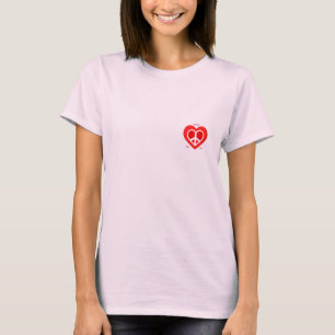 FriedensLiebe N Glück-Copyright (C) BobHHughes T-Shirt