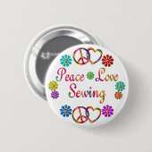 FRIEDENSLiebe-NÄHEN Button (Vorne & Hinten)