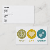 FriedensLiebe-Nahrung Visitenkarte (Vorne/Hinten)