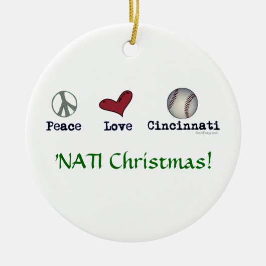 FriedensLiebe NATI (Cincinnati) Keramikornament (Vorne)