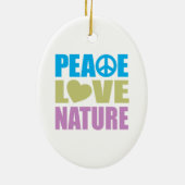 FriedensLiebe-Natur Keramik Ornament (Hinten)