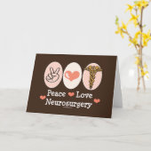 FriedensLiebe-Neurochirurgie-Gruß-Karte Karte (Gelbe Blume)