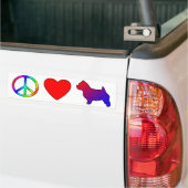 FriedensLiebe-Norwich-Terrier Autoaufkleber (Auf Lkw)