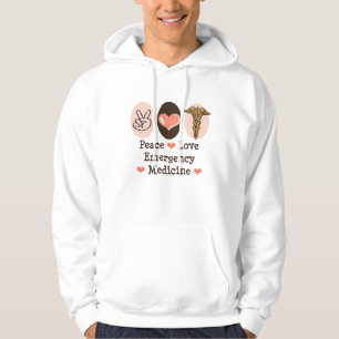 FriedensLiebe-Notmedizin-mit Kapuze Sweatshirt