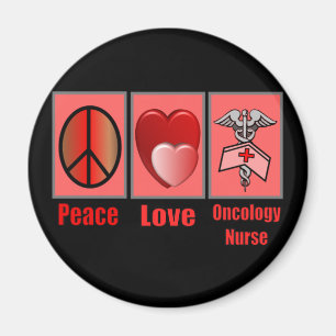 FriedensLiebe ONKOLOGIE Krankenschwester Magnet