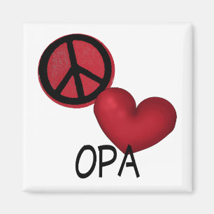 FriedensLiebe Opa Magnet