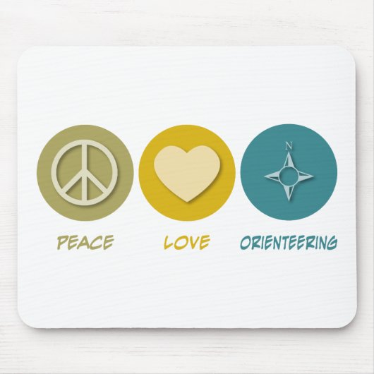 FriedensLiebe Orienteering Mousepad (Vorne)
