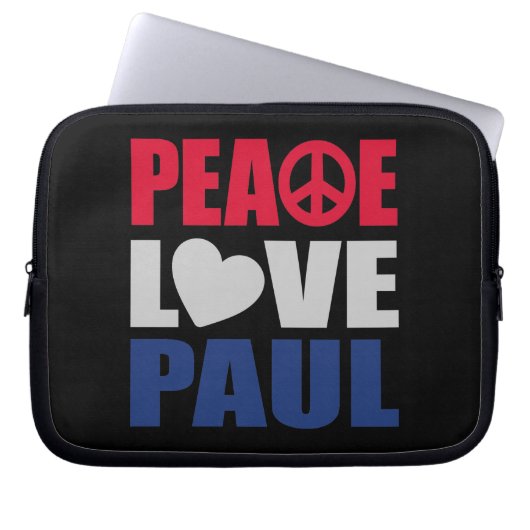 FriedensLiebe Paul Laptopschutzhülle (Vorderseite)
