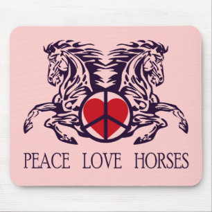 FRIEDENSLiebe-PFERDE Mousepad