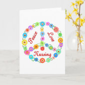 FRIEDENSLiebe-PFLEGE Karte (Gelbe Blume)