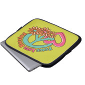 FriedensLiebe-Pflege Laptopschutzhülle (Vorne Knopf)