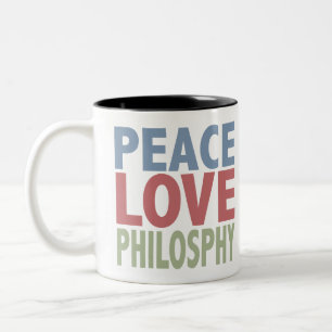 FriedensLiebe-Philosophie Zweifarbige Tasse