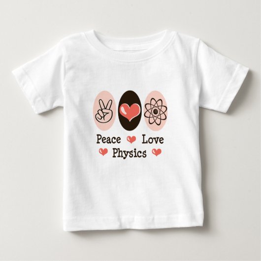 FriedensLiebe-Physik-Baby-T-Shirt Baby T-shirt (Vorderseite)