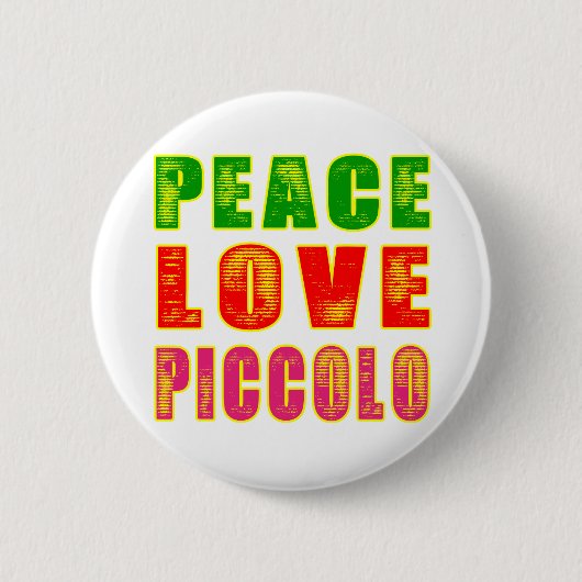 FriedensLiebe-Piccoloflöte Button (Vorderseite)