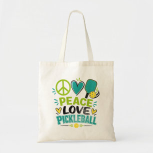 Friedensliebe Pickleball-Geschenk für Pickleball-E Tragetasche