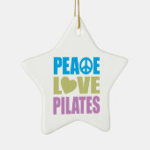 FriedensLiebe Pilates Keramik Ornament (Rechts)