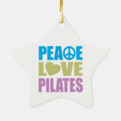 FriedensLiebe Pilates Keramik Ornament (Hinten)