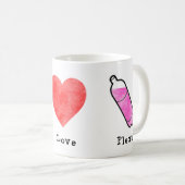 FriedensLiebe-Plexus Kaffeetasse (VorderseiteRechts)