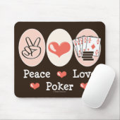 FriedensLiebe-Poker Mousepad (Mit Mouse)
