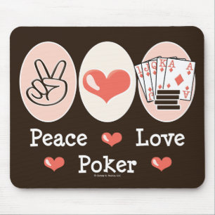 FriedensLiebe-Poker Mousepad