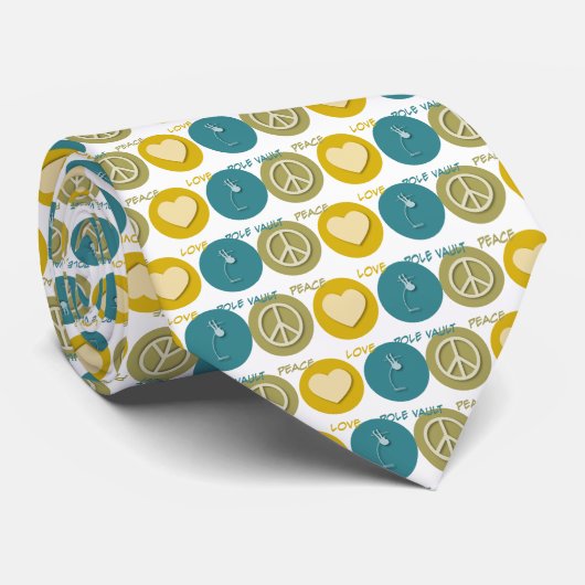 FriedensLiebe-Pole-Wölbung Krawatte (Gerollt)