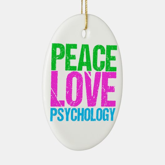 FriedensLiebe-Psychologie niedlich Keramik Ornament (Rechts)