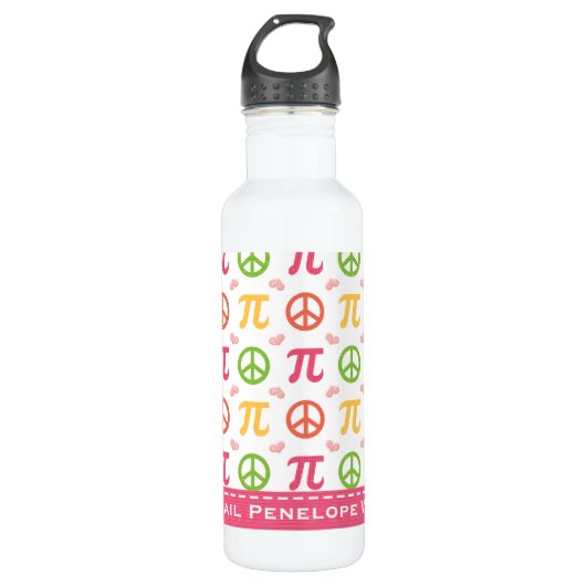 FriedensLiebe-PU-Mathe BPA gibt frei Trinkflasche (Vorderseite)