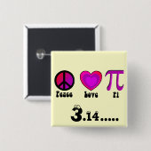 FriedensLiebe-PU-Tag Button (Vorne & Hinten)