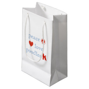 FriedensLiebe-Pudel Kleine Geschenktüte