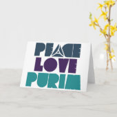 FriedensLiebe Purim Karte (Gelbe Blume)