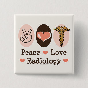 FriedensLiebe-Radiologie-Knopf Button