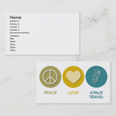 FriedensLiebe-Raumfahrt Visitenkarte (Vorne/Hinten)