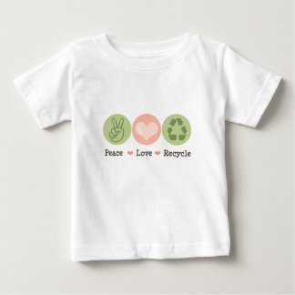 FriedensLiebe recyceln Baby-T-Shirt Baby T-shirt