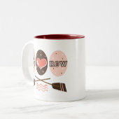 FriedensLiebe-Reihen-Rudersport-Tasse Zweifarbige Tasse (Vorderseite Links)