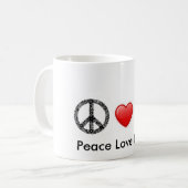 FriedensLiebe Reiki Tasse (Vorderseite Links)