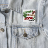 FRIEDENSLiebe RETTEN Darfur Button (Beispiel)