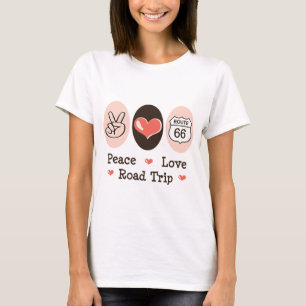 Friedensliebe Roadtrip Route 66 T-Shirt